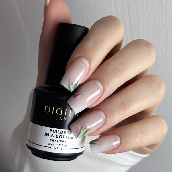 "Didier Lab" Builder Gel in a bottle, Milky Soft, 15ml