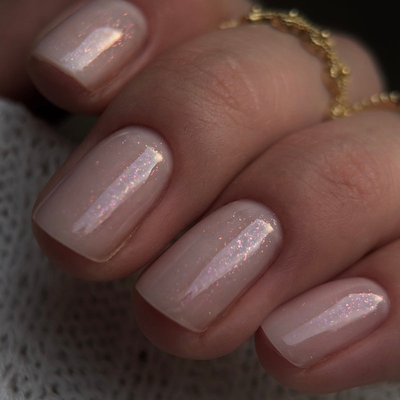 Top Coat No Wipe Glitter Pink, Didier Lab