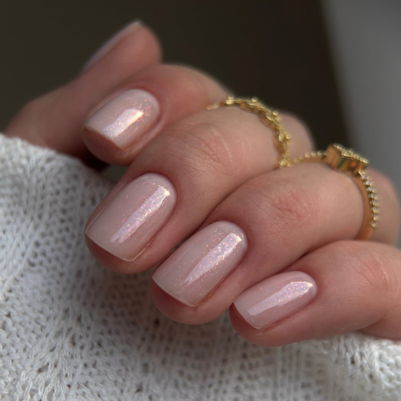 Top Coat No Wipe Glitter Pink, Didier Lab