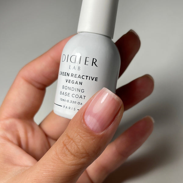 "Didier Lab" veganiška klasikinio nagų lako bazė "Green reactive Bonding Base Coat", 10ml