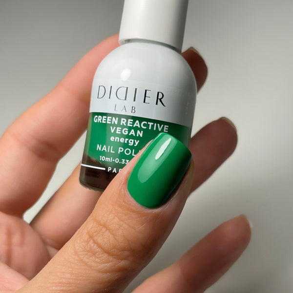 "Didier Lab" veganiškas nagų lakas "Green reactive", energy, 10ml