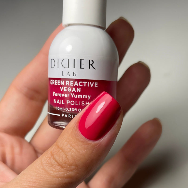 "Didier Lab" veganiškas nagų lakas "Green reactive", Forever Yummy, 10ml