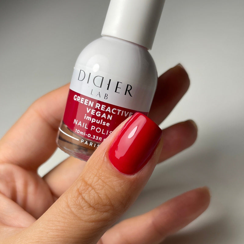 "Didier Lab" veganiškas nagų lakas "Green reactive", impulse, 10ml