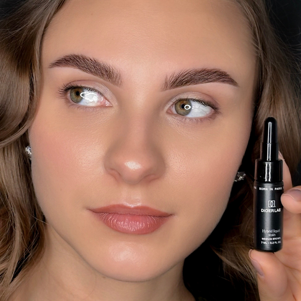 Hybrid Liquid Stain maitinamasis antakių ir blakstienų dažymo rinkinys, Didier Lab