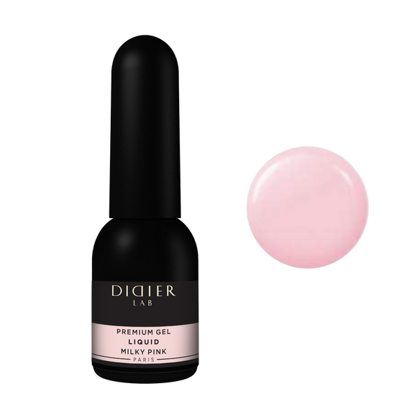 “Didier Lab” skystasis gelis “Premium Gel Liquid”, Milky pink